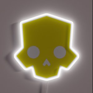 Helldivers 2 Inspired Skull Logo RGB Neon Sign