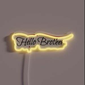 Hello Brother RGB Neon Sign