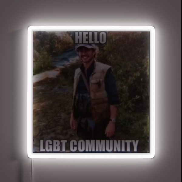 Hello Lgbt Community RGB Neon Sign
