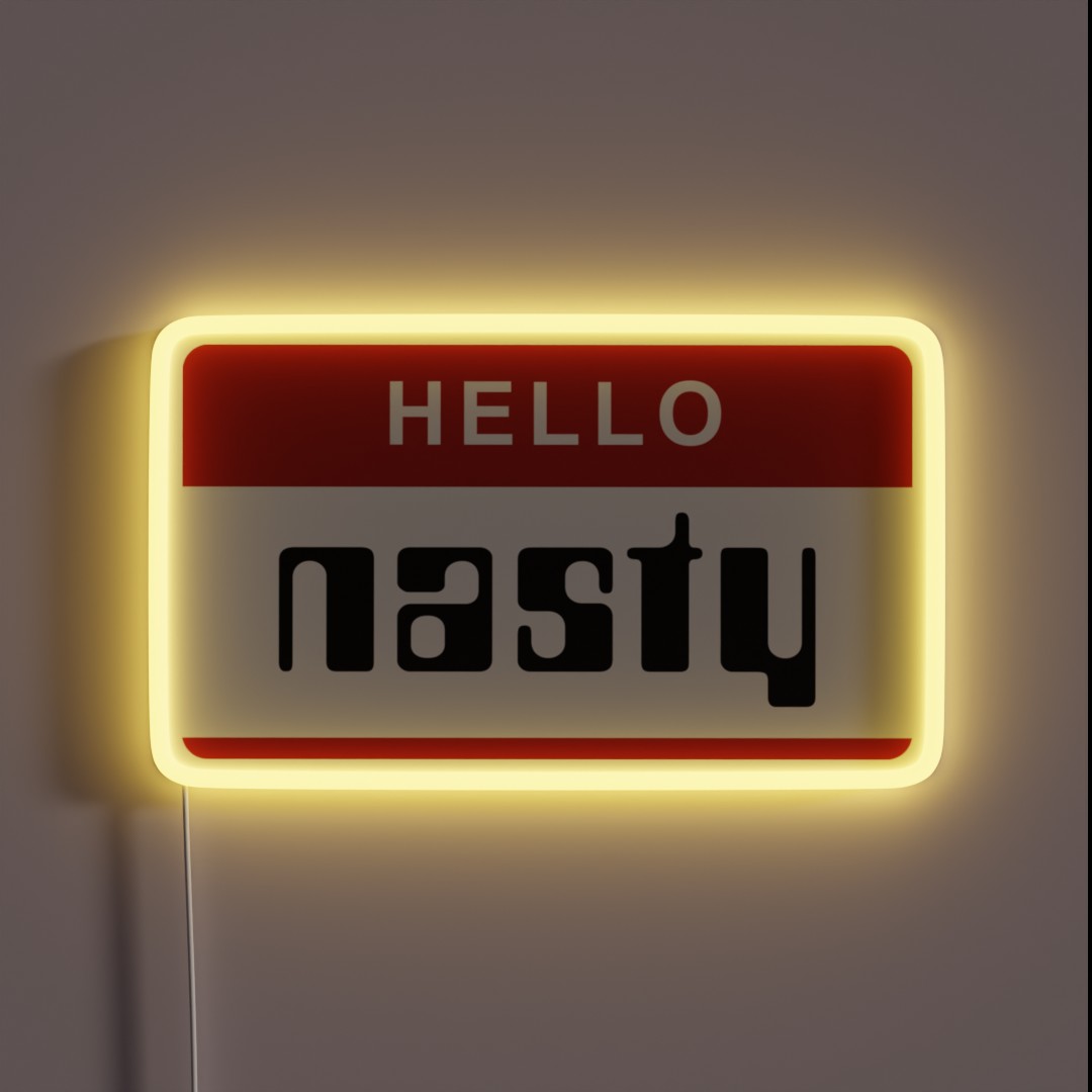 Hello Nasty RGB Neon Sign Hello Nasty RGB Neon Sign