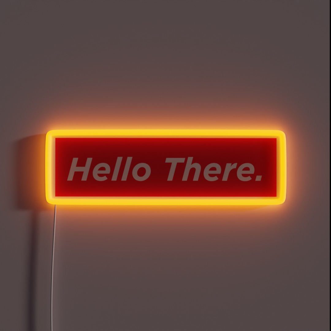 Hello There RGB Neon Sign Hello There RGB Neon Sign