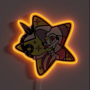 Helluva Boss Fizzarolli Star Pattern Print RGB Neon Sign
