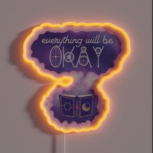 Helluva Boss Stolas And Octavia Grimoire Magic Spell Book RGB Neon Sign