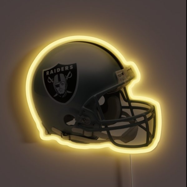 Helmet Raiders Icon RGB Neon Sign
