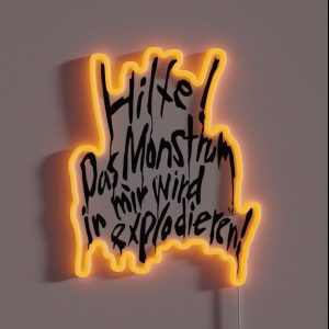 Help The Monster Inside Me RGB Neon Sign Help The Monster Inside Me RGB Neon Sign