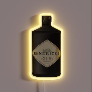 Hendricks Gin Bottle RGB Neon Sign