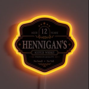 Hennigans Scotch Whisky RGB Neon Sign