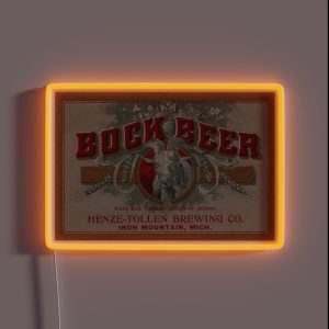 Henze Tollen Bock Beer RGB Neon Sign