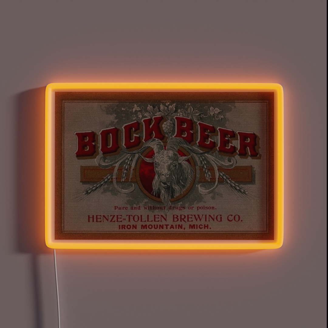 Henze Tollen Bock Beer RGB Neon Sign Henze Tollen Bock Beer RGB Neon Sign