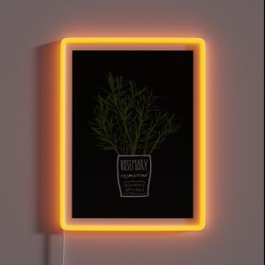 Herb Kitchen Print Botany Print Kitchen Poster Kitchen Print Herb Print Kitchen Wall Art Rosemary Dining Room Print Home Prints RGB Neon Sign