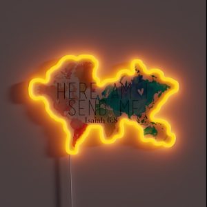 Here Am I Father RGB Neon Sign Here Am I Father RGB Neon Sign