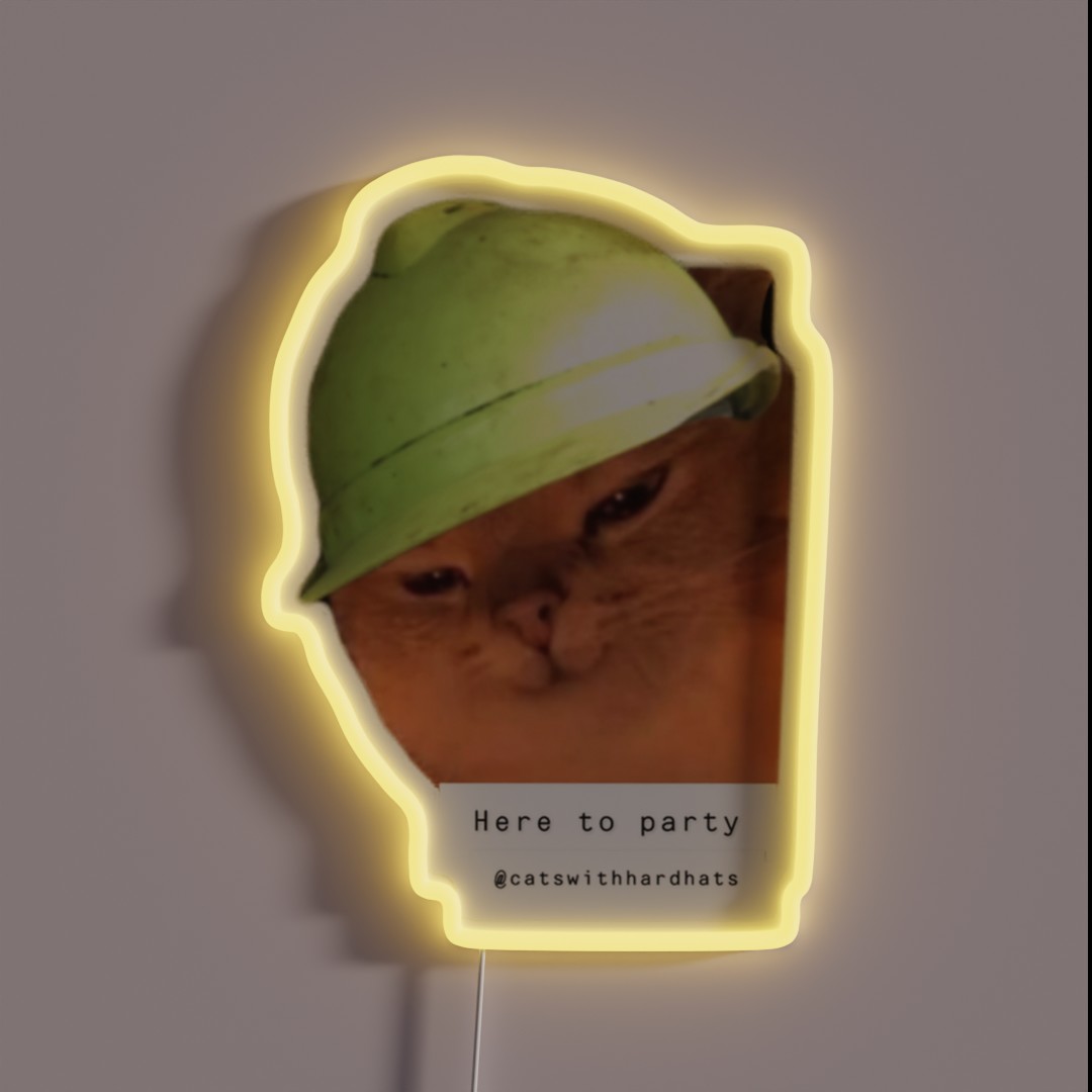 Here To Party RGB Neon Sign Here To Party RGB Neon Sign