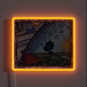 Hermetic Gnostic Occult Tapestry RGB Neon Sign
