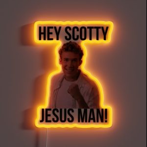 Hey Scotty Jesus Man RGB Neon Sign Hey Scotty Jesus Man RGB Neon Sign