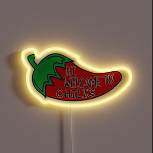 Hi Welcome To Chili S RGB Neon Sign Hi Welcome To Chili S RGB Neon Sign