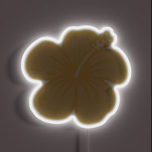 Hibiscus Flower RGB Neon Sign Hibiscus Flower RGB Neon Sign