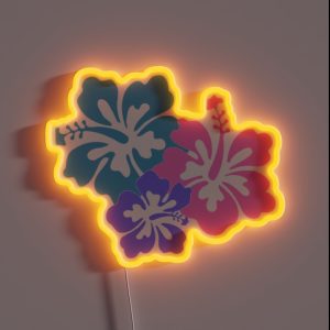 Hibiscus RGB Neon Sign Hibiscus RGB Neon Sign