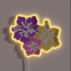 Hibiscus RGB Neon Sign Hibiscus RGB Neon Sign