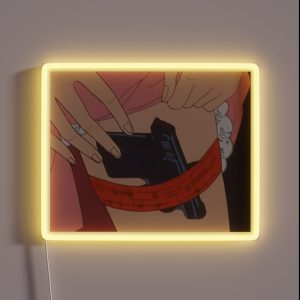 Hidden Gun RGB Neon Sign
