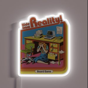 Hide From Reality RGB Neon Sign Hide From Reality RGB Neon Sign