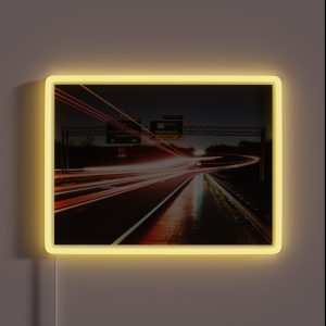 Highway Light Trails RGB Neon Sign