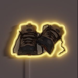 Hiking Boots RGB Neon Sign