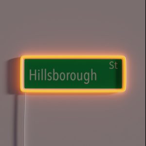 Hillsborough Street RGB Neon Sign