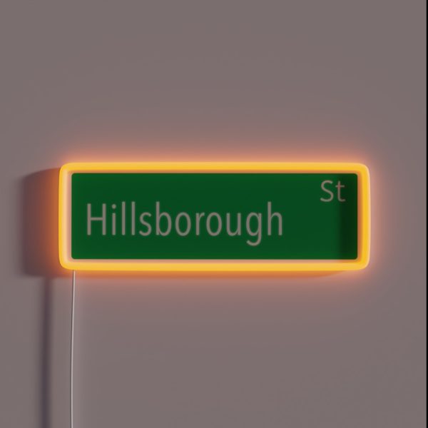 Hillsborough Street RGB Neon Sign