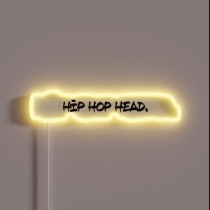 Hip Hop Head Paris RGB Neon Sign