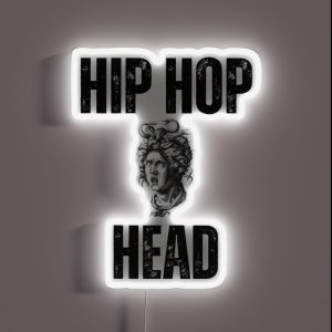 Hip Hop Head RGB Neon Sign Hip Hop Head RGB Neon Sign