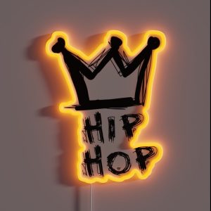 Hip Hop Is King RGB Neon Sign