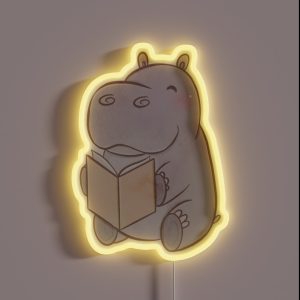 HIPPO READS RGB Neon Sign HIPPO READS RGB Neon Sign