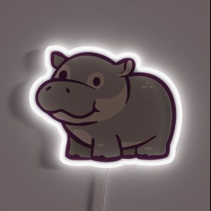 Hippo RGB Neon Sign