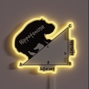 Hippotenuse Triangle RGB Neon Sign Hippotenuse Triangle RGB Neon Sign