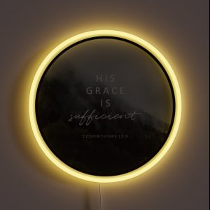 His Grace Is Sufficient RGB Neon Sign