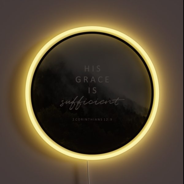 His Grace Is Sufficient RGB Neon Sign