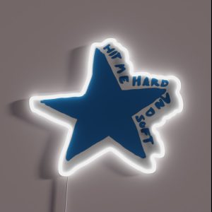 Hit Me Hard And Soft Billie Hand Draw RGB Neon Sign