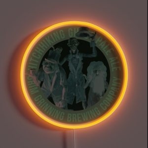 Hitchhiking Ghost Pale Ale Grim Grinning Brewing Company Ghosts RGB Neon Sign