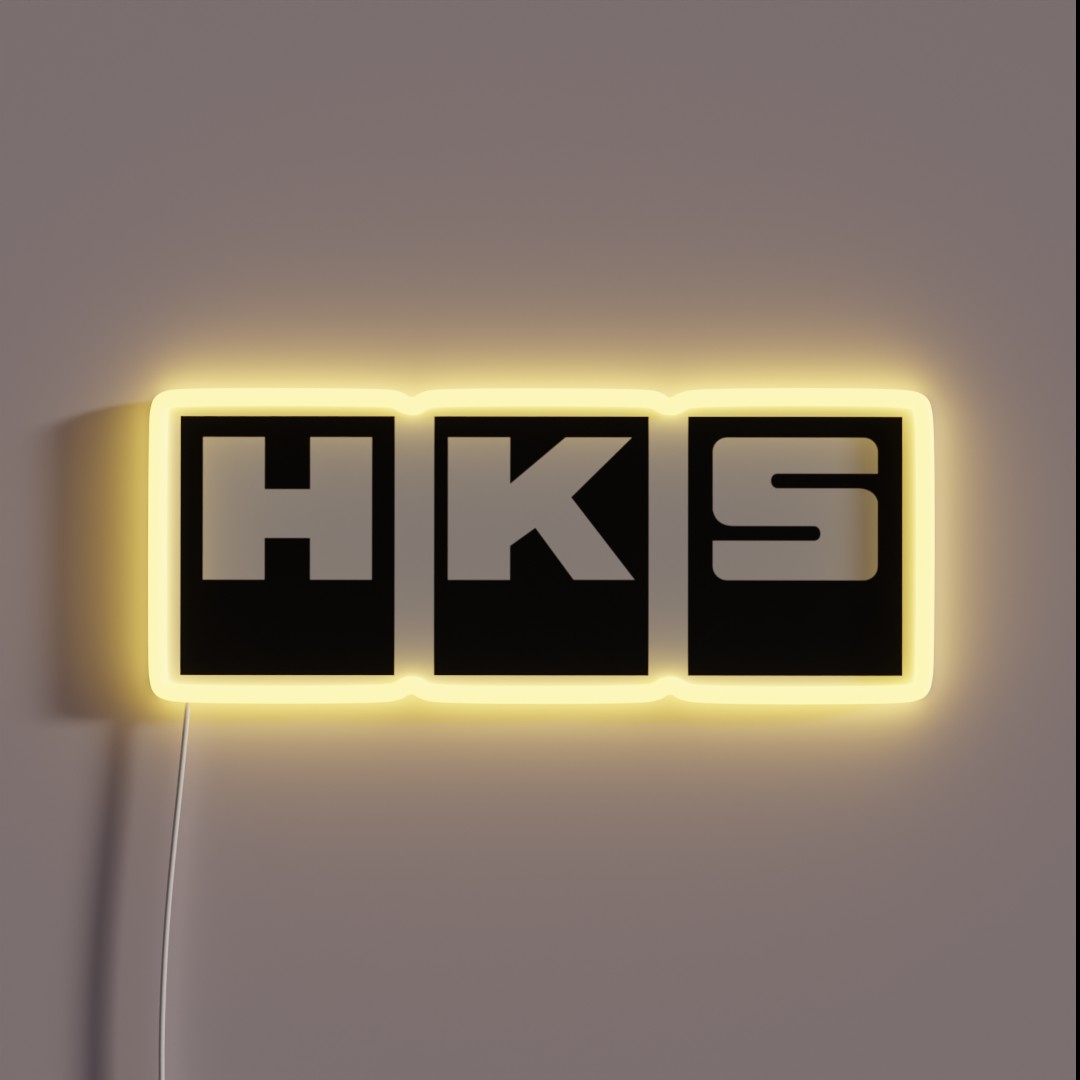 HKS Factory Black RGB Neon Sign HKS Factory Black RGB Neon Sign