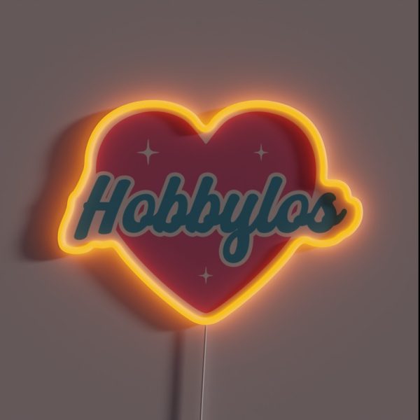 Hobbyless Heart RGB Neon Sign