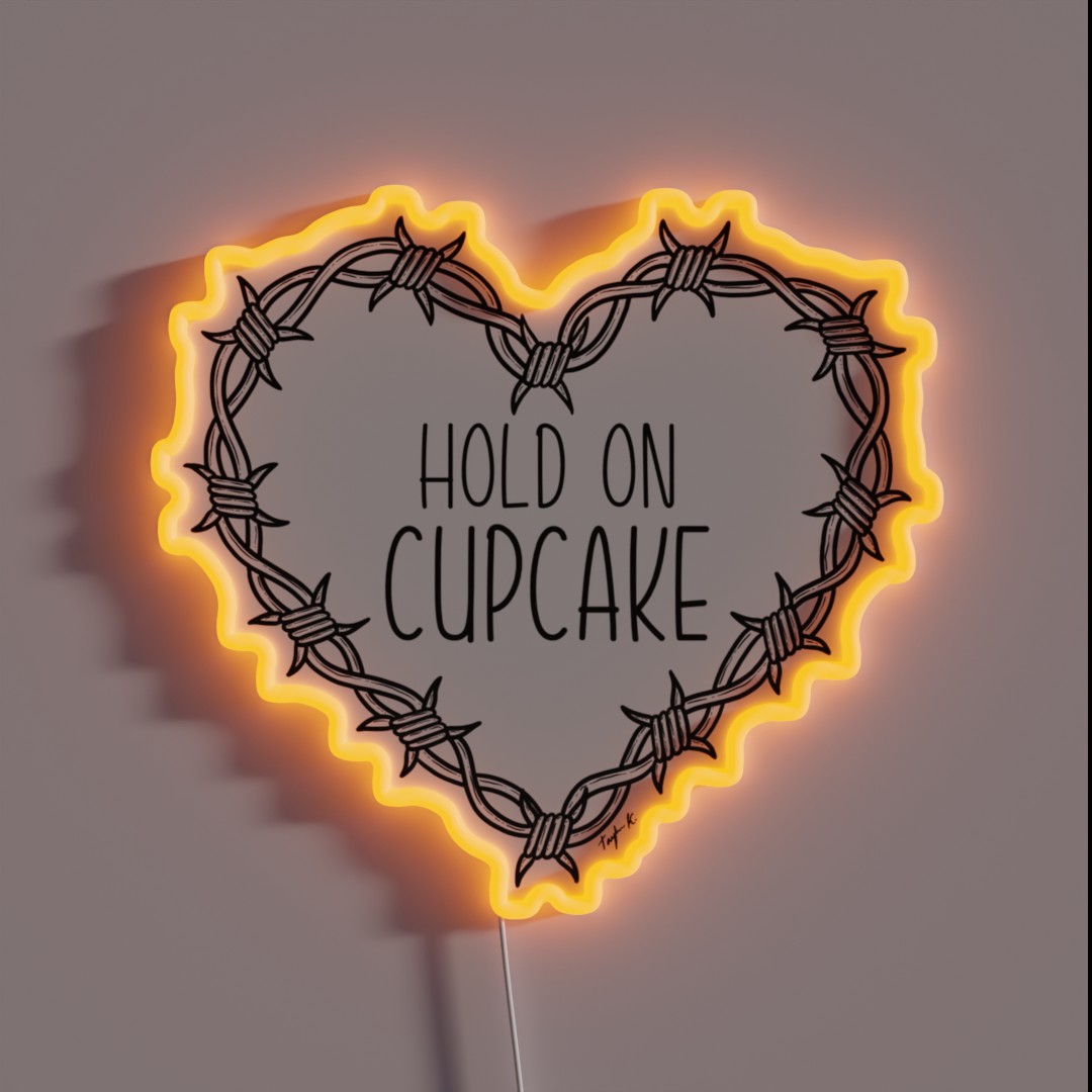 Hold On Cupcake RGB Neon Sign Hold On Cupcake RGB Neon Sign