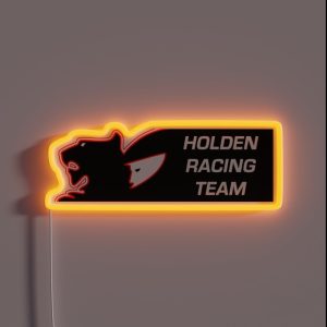 Holden Racing Team Vintage White RGB Neon Sign