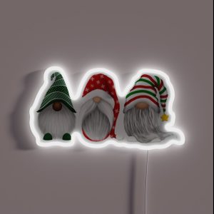 Holiday Gnomes RGB Neon Sign