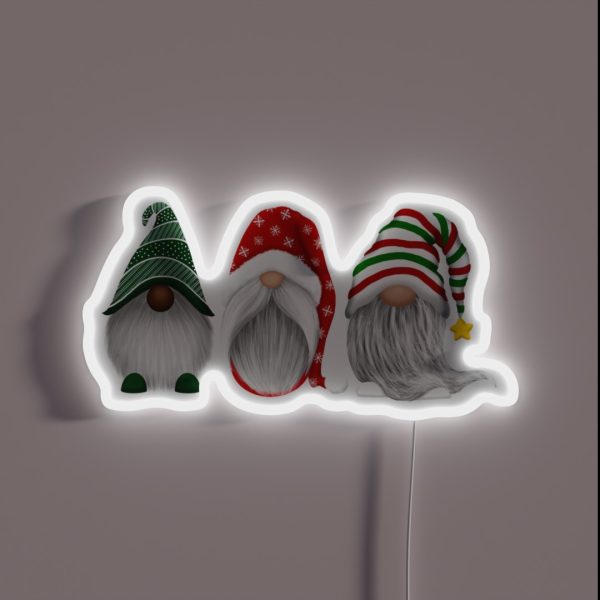Holiday Gnomes RGB Neon Sign