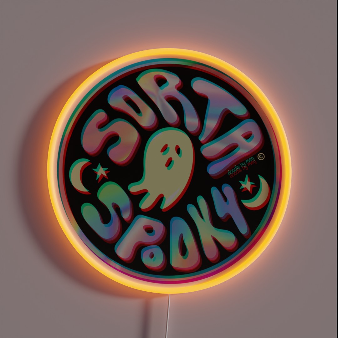Holo Sorta Spooky RGB Neon Sign Holo Sorta Spooky RGB Neon Sign