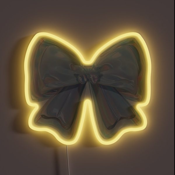 Holographic Bow RGB Neon Sign
