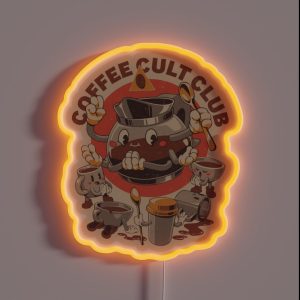 Holy Coffee Club RGB Neon Sign Holy Coffee Club RGB Neon Sign