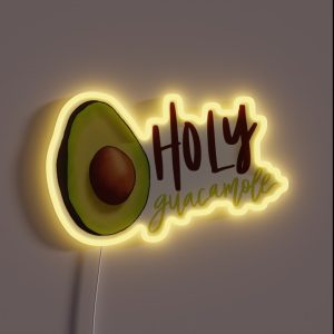 Holy Guacamole RGB Neon Sign