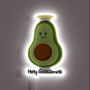 Holy Guacamole RGB Neon Sign