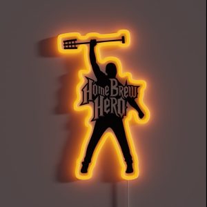 Home Brew Hero RGB Neon Sign